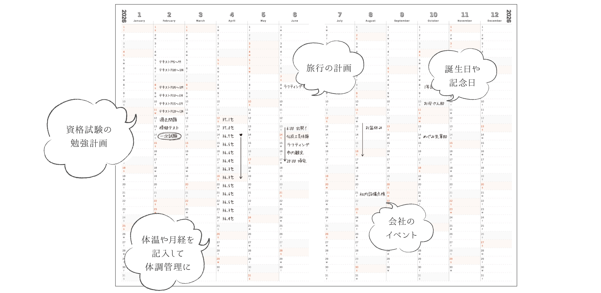 年間スケジュール_私らしさ手帳